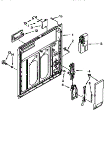 Inner Door parts for Kenmore Dishwasher 665.16765690 (66516765690, 665 16765690) from AppliancePartsPros.com