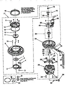 Pump And Motor parts for Kenmore Dishwasher 665.16765692 (66516765692, 665 16765692) from AppliancePartsPros.com
