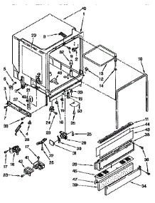 Tub Assembly parts for Kenmore Dishwasher 665.1677191 (6651677191, 665 1677191) from AppliancePartsPros.com