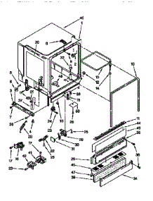 Tub Assembly parts for Kenmore Dishwasher 665.1677192 (6651677192, 665 1677192) from AppliancePartsPros.com