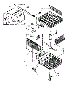 Dishrack Parts parts for Kenmore Dishwasher 665.1677580 (6651677580, 665 1677580) from AppliancePartsPros.com
