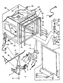 Tub Parts parts for Kenmore Dishwasher 665.1677580 (6651677580, 665 1677580) from AppliancePartsPros.com