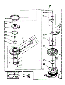 Pump And Motor Parts parts for Kenmore Dishwasher 665.1677580 (6651677580, 665 1677580) from AppliancePartsPros.com