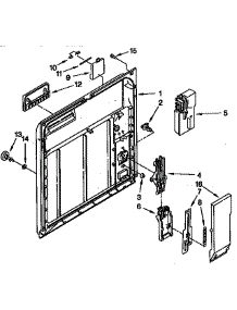 Inner Door Parts parts for Kenmore Dishwasher 665.1677990 (6651677990, 665 1677990) from AppliancePartsPros.com