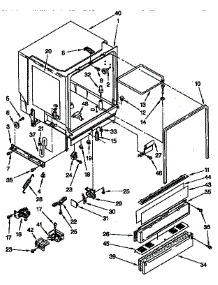 Tub Assembly Parts parts for Kenmore Dishwasher 665.1677990 (6651677990, 665 1677990) from AppliancePartsPros.com