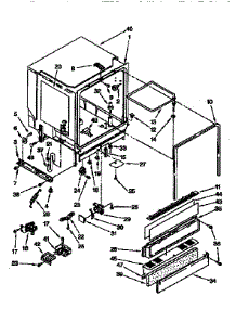 Tub Assembly parts for Kenmore Dishwasher 665.1677991 (6651677991, 665 1677991) from AppliancePartsPros.com