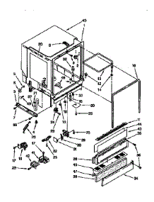 Tub Assembly Parts parts for Kenmore Dishwasher 665.1677992 (6651677992, 665 1677992) from AppliancePartsPros.com