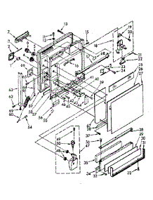 Door And Toe Panel parts for Kenmore Dishwasher 665.1678580 (6651678580, 665 1678580) from AppliancePartsPros.com