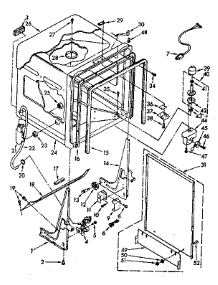 Tub parts for Kenmore Dishwasher 665.1678581 (6651678581, 665 1678581) from AppliancePartsPros.com
