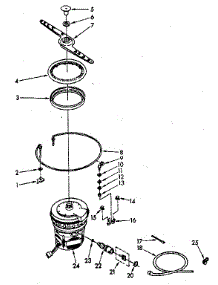 Heater, Pump And Lower Sprayarm parts for Kenmore Dishwasher 665.1678581 (6651678581, 665 1678581) from AppliancePartsPros.com