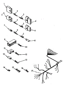 Wiring Harness parts for Kenmore Dishwasher 665.1678581 (6651678581, 665 1678581) from AppliancePartsPros.com