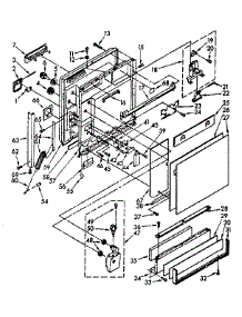 Door And Toe Panel parts for Kenmore Dishwasher 665.1678581 (6651678581, 665 1678581) from AppliancePartsPros.com