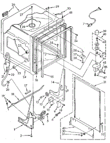 Tub parts for Kenmore Dishwasher 665.1678583 (6651678583, 665 1678583) from AppliancePartsPros.com