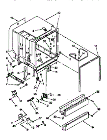 Tub Assembly parts for Kenmore Dishwasher 665.16795791 (66516795791, 665 16795791) from AppliancePartsPros.com