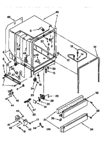 Tub Assembly parts for Kenmore Dishwasher 665.16798791 (66516798791, 665 16798791) from AppliancePartsPros.com