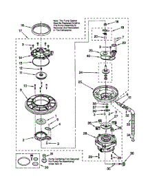 Pump And Motor parts for Kenmore Dishwasher 665.16798792 (66516798792, 665 16798792) from AppliancePartsPros.com