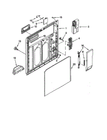 Inner Door parts for Kenmore Dishwasher 665.16801891 (66516801891, 665 16801891) from AppliancePartsPros.com