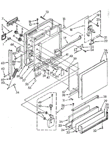 Door And Toe Panel parts for Kenmore Dishwasher 665.1680591 (6651680591, 665 1680591) from AppliancePartsPros.com