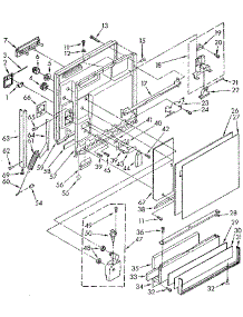 Door & Toe Panel parts for Kenmore Dishwasher 665.1680592 (6651680592, 665 1680592) from AppliancePartsPros.com