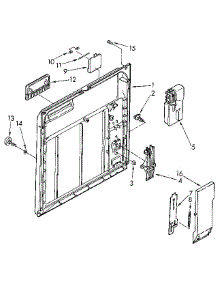 Inner Door parts for Kenmore Dishwasher 665.1681590 (6651681590, 665 1681590) from AppliancePartsPros.com