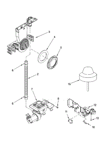 Fill And Overfill Parts parts for Kenmore Dishwasher 665.16032400 (66516032400, 665 16032400) from AppliancePartsPros.com