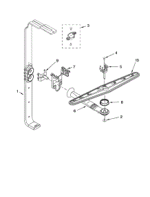 Upper Wash And Rinse Parts parts for Kenmore Dishwasher 665.16042400 (66516042400, 665 16042400) from AppliancePartsPros.com