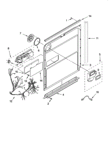 Door And Latch Parts parts for Kenmore Dishwasher 665.16049404 (66516049404, 665 16049404) from AppliancePartsPros.com