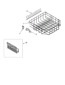 Lower Rack Parts, Optional Parts (Not Included) parts for Kenmore Dishwasher 665.16049404 (66516049404, 665 16049404) from AppliancePartsPros.com