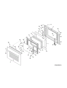 Door parts for Kenmore Range 790.42562312 (79042562312, 790 42562312) from AppliancePartsPros.com