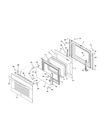 Door parts for Kenmore Range 790.42613310 (79042613310, 790 42613310) from AppliancePartsPros.com