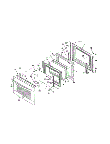 Door parts for Kenmore Range 790.42613311 (79042613311, 790 42613311) from AppliancePartsPros.com