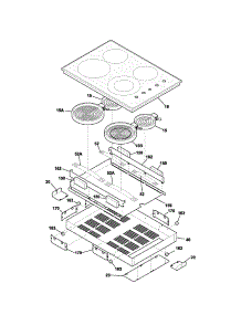 Maintop parts for Kenmore Cooktop 790.42733400 (79042733400, 790 42733400) from AppliancePartsPros.com