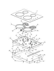 Maintop / Surface Units parts for Kenmore Cooktop 790.42733903 (79042733903, 790 42733903) from AppliancePartsPros.com