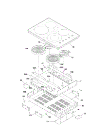 Main Top / Surface Units parts for Kenmore Cooktop 790.42739404 (79042739404, 790 42739404) from AppliancePartsPros.com
