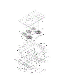 Maintop parts for Kenmore Cooktop 790.42741400 (79042741400, 790 42741400) from AppliancePartsPros.com