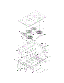 Maintop parts for Kenmore Cooktop 790.42741401 (79042741401, 790 42741401) from AppliancePartsPros.com