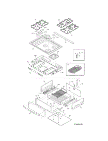 Top / Drawer parts for Kenmore Range 790.42763512 (79042763512, 790 42763512) from AppliancePartsPros.com