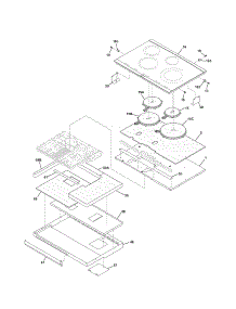 Maintop parts for Kenmore Cooktop 790.42800500 (79042800500, 790 42800500) from AppliancePartsPros.com
