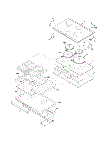 Maintop parts for Kenmore Cooktop 790.42800501 (79042800501, 790 42800501) from AppliancePartsPros.com