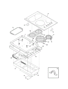 Maintop parts for Kenmore Cooktop 790.42812700 (79042812700, 790 42812700) from AppliancePartsPros.com