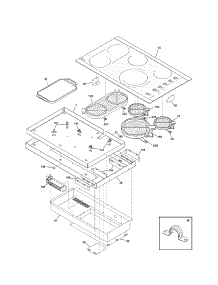 Maintop parts for Kenmore Cooktop 790.42822700 (79042822700, 790 42822700) from AppliancePartsPros.com