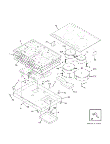Maintop parts for Kenmore Cooktop 790.42832800 (79042832800, 790 42832800) from AppliancePartsPros.com
