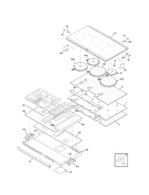 Maintop parts for Kenmore Cooktop 790.42900600 (79042900600, 790 42900600) from AppliancePartsPros.com