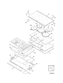 Maintop parts for Kenmore Cooktop 790.42900601 (79042900601, 790 42900601) from AppliancePartsPros.com
