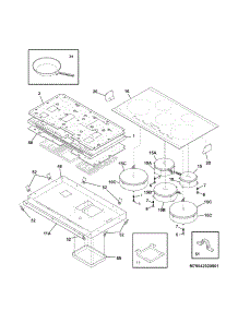 Maintop parts for Kenmore Cooktop 790.42922801 (79042922801, 790 42922801) from AppliancePartsPros.com