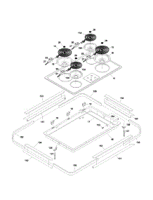 Maintop parts for Kenmore Cooktop 790.43493401 (79043493401, 790 43493401) from AppliancePartsPros.com