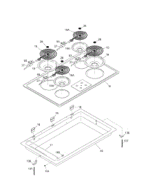 Maintop parts for Kenmore Cooktop 790.43494402 (79043494402, 790 43494402) from AppliancePartsPros.com