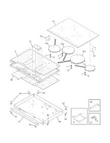 Maintop / Surface Units parts for Kenmore Cooktop 790.43800000 (79043800000, 790 43800000) from AppliancePartsPros.com