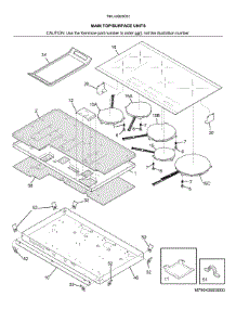 Main Top / Surface Units parts for Kenmore Elite Electric Cooktop 79043920001 from AppliancePartsPros.com