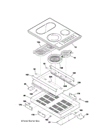 Maintop parts for Kenmore Cooktop 790.43999401 (79043999401, 790 43999401) from AppliancePartsPros.com